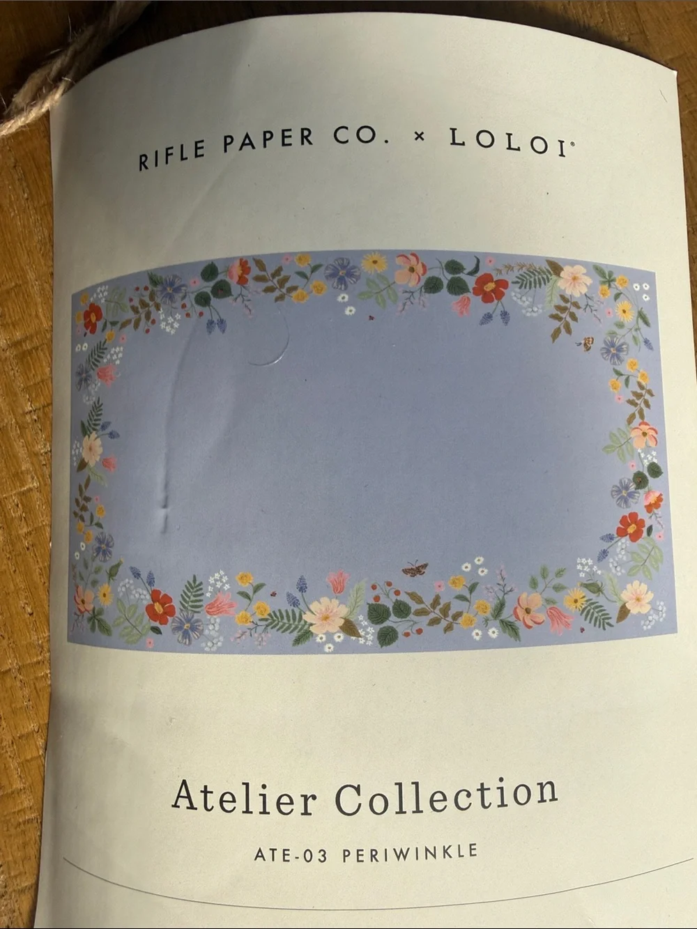 Rifle Paper Co. x Loloi Atelier Periwinkle Floral Rug
